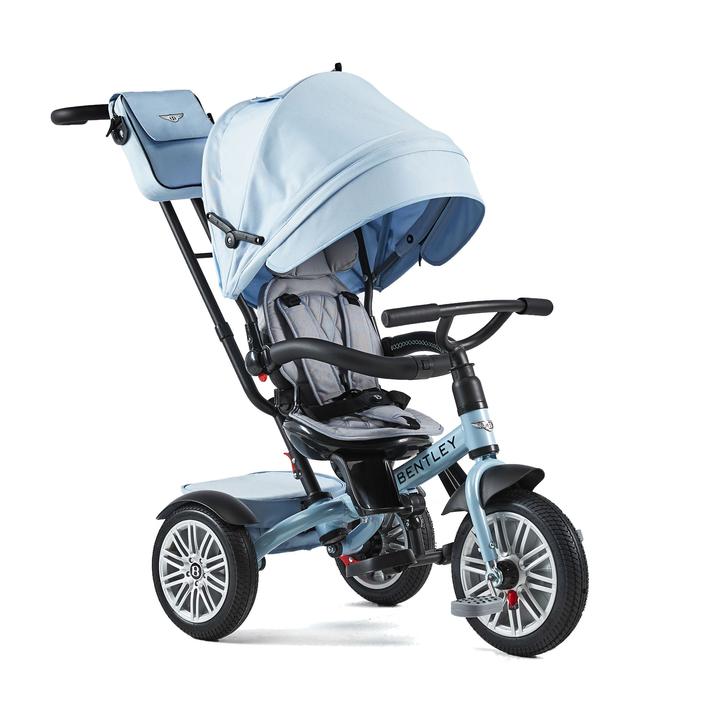 Bentley 6-in-1 Convertible Kids Tricycle - Adjustable Toddler Trike with Parent Push Handle & Canopy - Perfect for Outdoor Play, Park Rides & Learning to Pedal