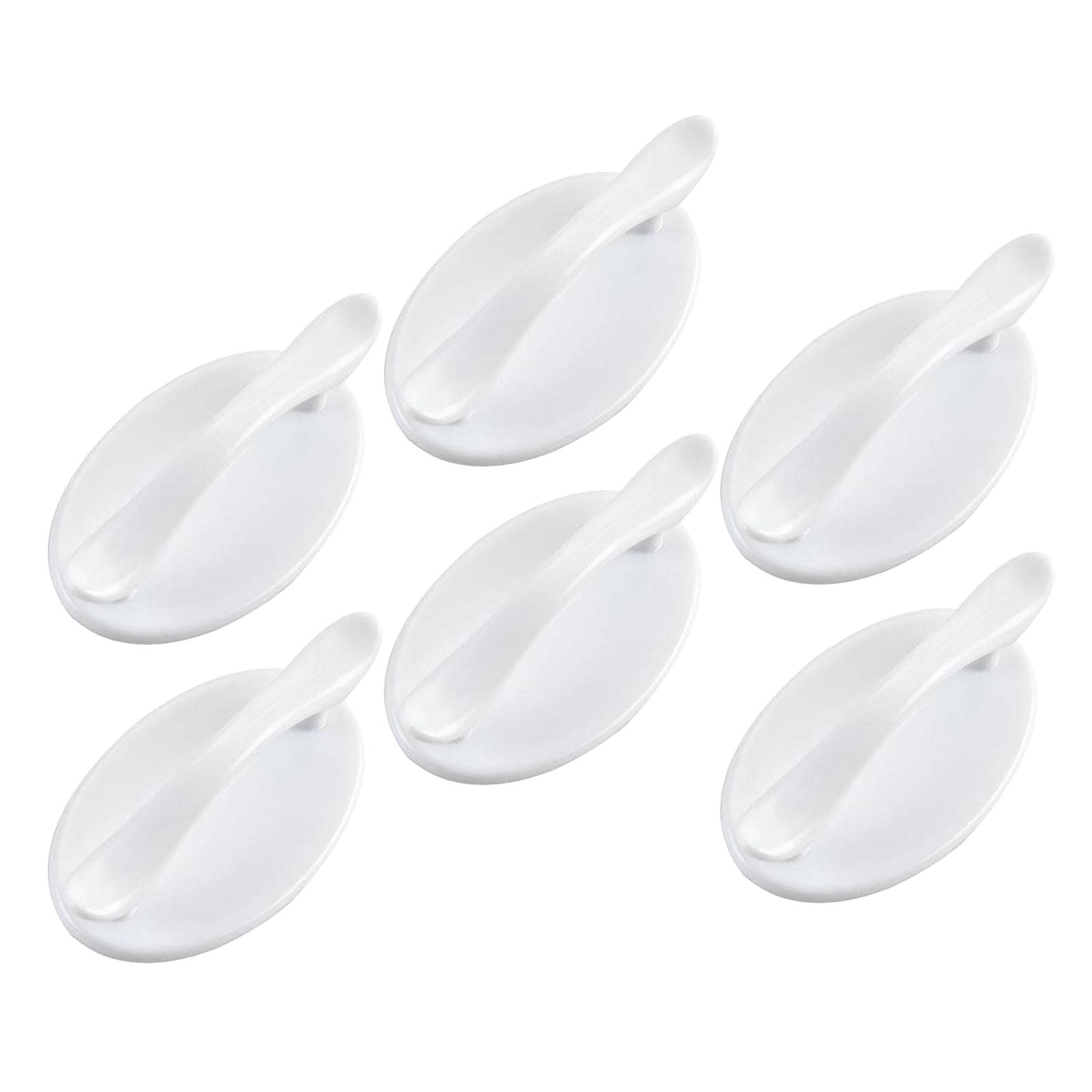 6-Pack White Cabinet Handles - Durable Cupboard & Closet Pulls with Push Bar Design - Perfect for Kitchen Cabinets, Dressers & Furniture Doors (6Pcs)