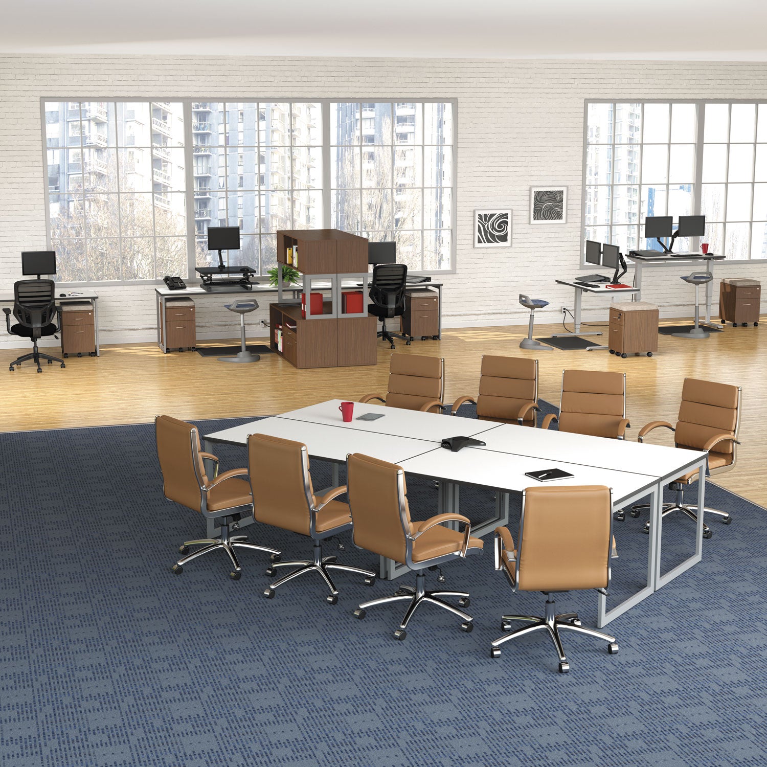 Alera® Reversible Laminate Rectangular Table Top 47.63
