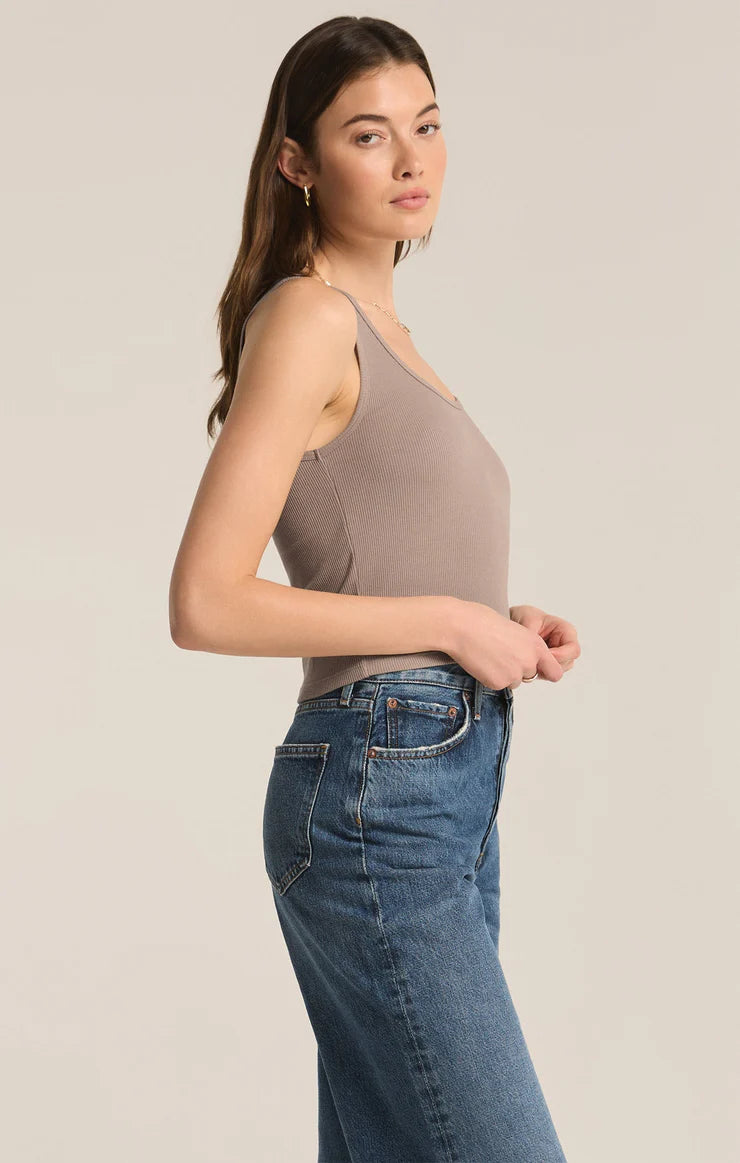 Essy Rib Tank Top for Women - Soft Stretch Comfort Fit Casual Wear - Perfect for Layering, Summer Outfits & Everyday Style