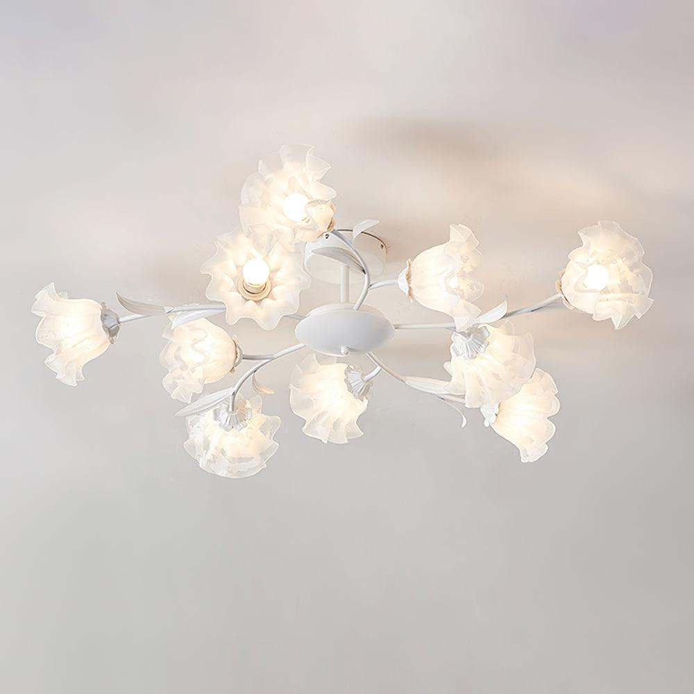 Modern Flavian Ceiling Light Fixture - Elegant LED Chandelier for Living Room, Bedroom & Dining Room - Perfect for Home Decor and Ambient Lighting