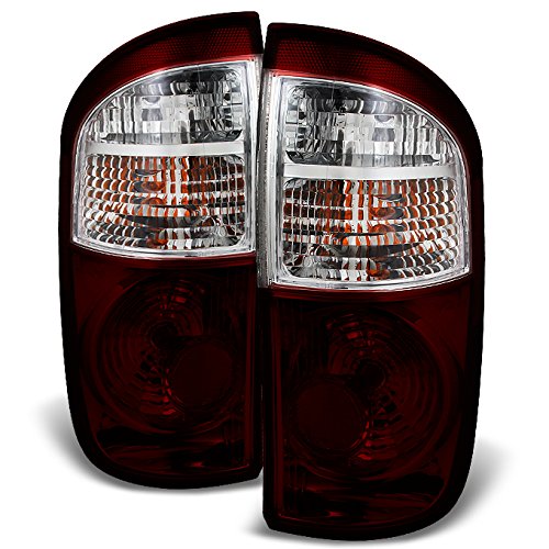 AKKON Dark Red LED Tail Lights Replacement for Toyota Tundra 4-Door Double Cab - Left & Right Pair Set | Durable, Weatherproof & Easy Installation for Enhanced Night Visibility & Style