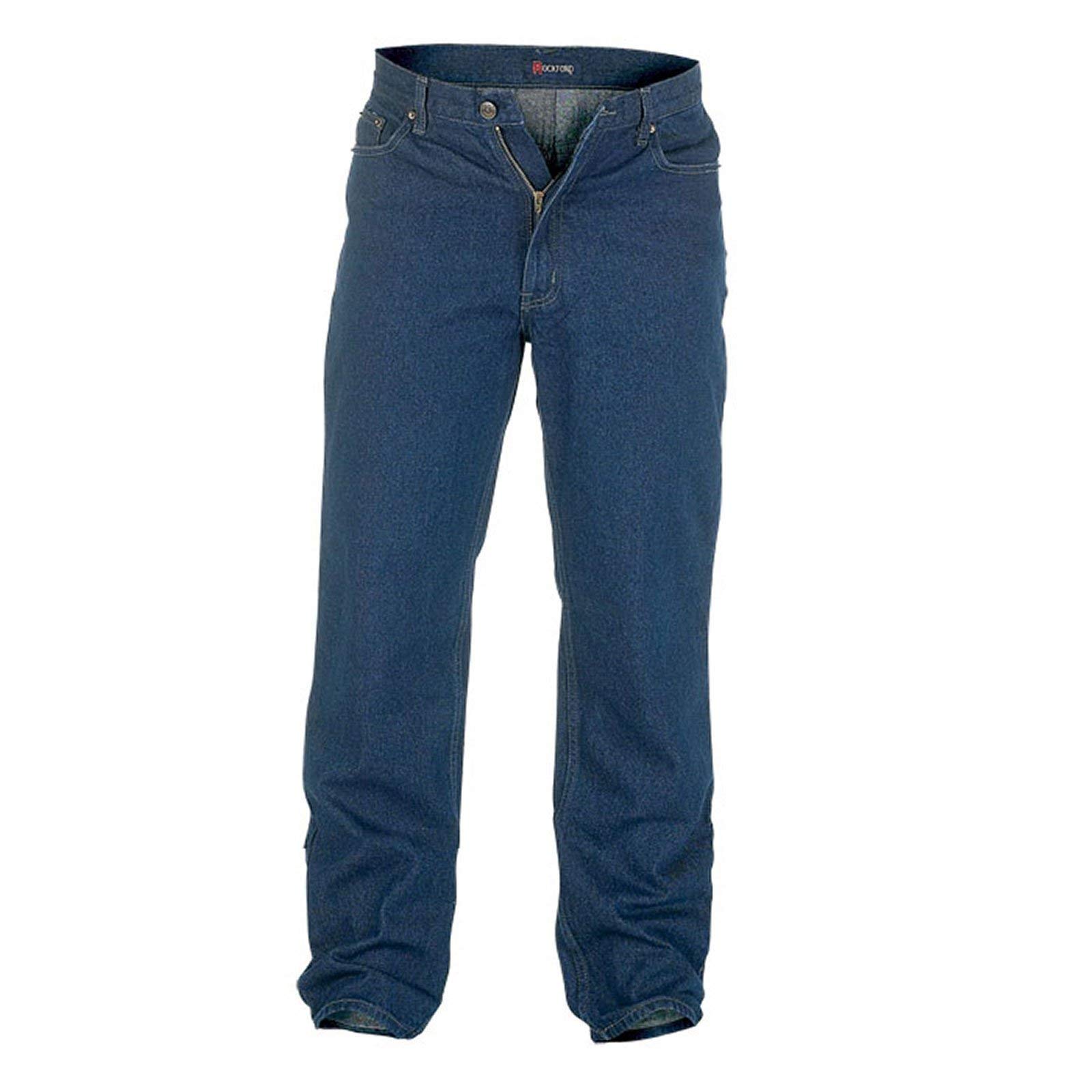 Rockford Jeans for Men - Big & Tall Straight Fit Denim Pants RJ560 | Comfortable Stretch Jeans for Casual Wear & Work