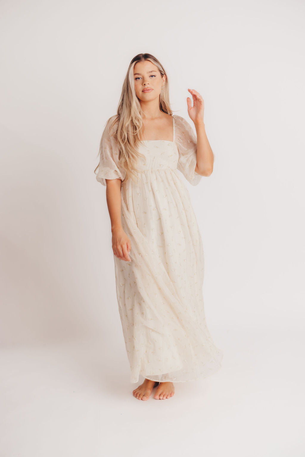 Butter Floral Smocked Maxi Dress for Women - Bump Friendly Maternity & Inclusive Sizing (S-3XL) | Perfect for Summer Vacations, Beach Weddings & Boho Chic Outfits