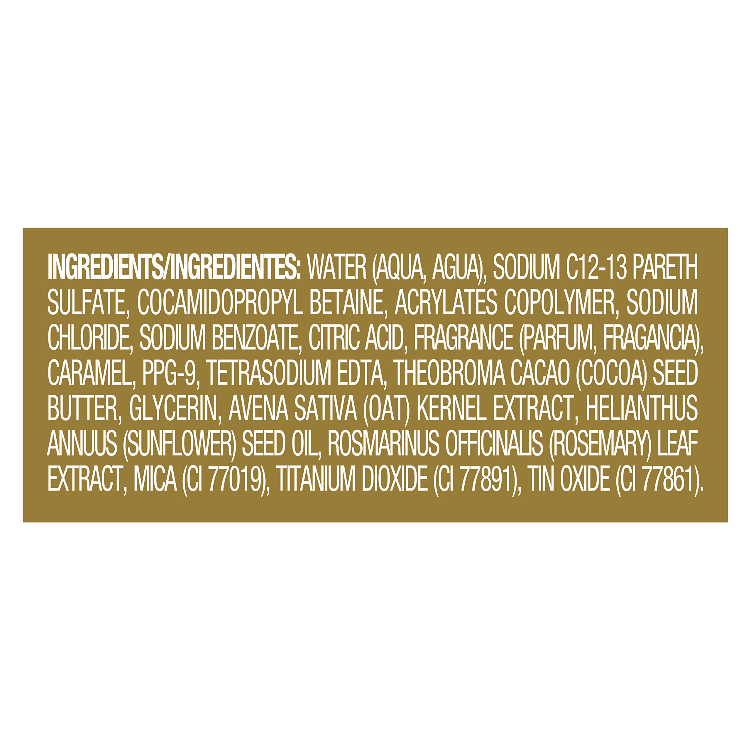 Caress Moisturizing Body Wash for Women with Cocoa Butter & Oat Milk - Hydrating Shower Gel for Soft, Smooth Skin - 18.6 oz (6 Pack) - Perfect for Daily Shower Routine & Dry Skin Care