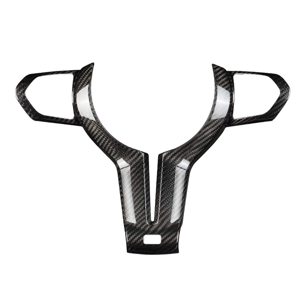 Genuine Carbon Fiber Center Console Button Cover Trim for BMW M2 2016-2020, M3 2014-2018, M4 2014-2019 - Premium Interior Accessories & Wheel Decor Frame - Perfect for Car Enthusiasts & Luxury Vehicle Upgrades