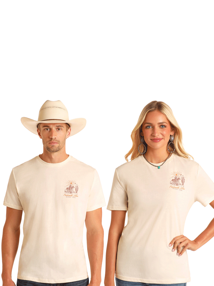 Panhandle PU21T05770 Unisex Keepin It Western Graphic Tee - Natural Cotton T-Shirt for Men & Women - Perfect for Casual Wear, Country Concerts & Western Theme Parties