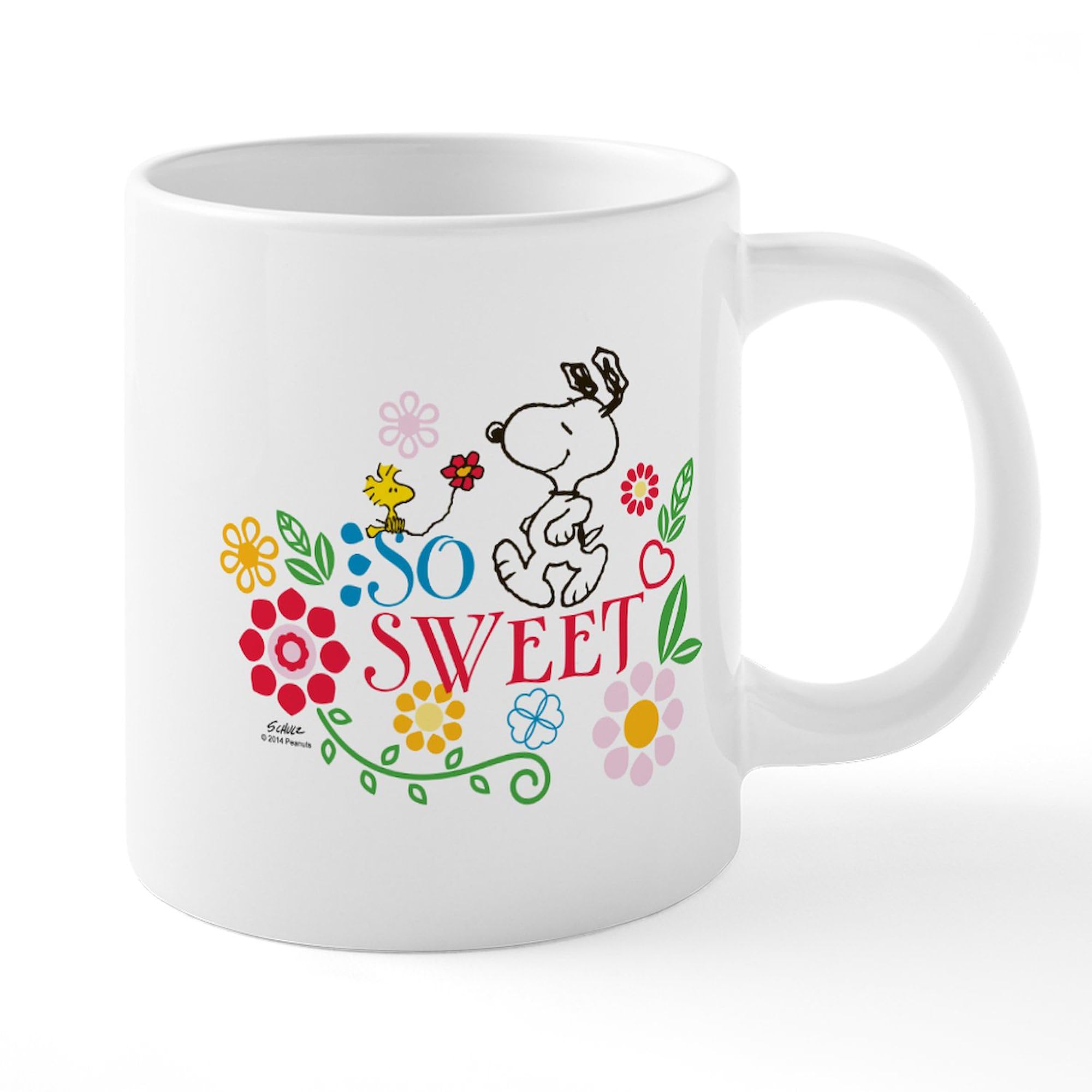 So Sweet Snoopy 20 oz Ceramic Coffee Mega Mug - Large Insulated Tea Cup for Home, Office & Gifts - Peanuts Cartoon Character Drinkware