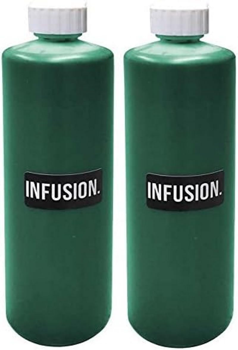 Infusion Stamp Ink Refill - 16oz Lime Green (2-Pack) | Premium Water-Based Ink for Rubber Stamps, DIY Crafts & Scrapbooking Projects