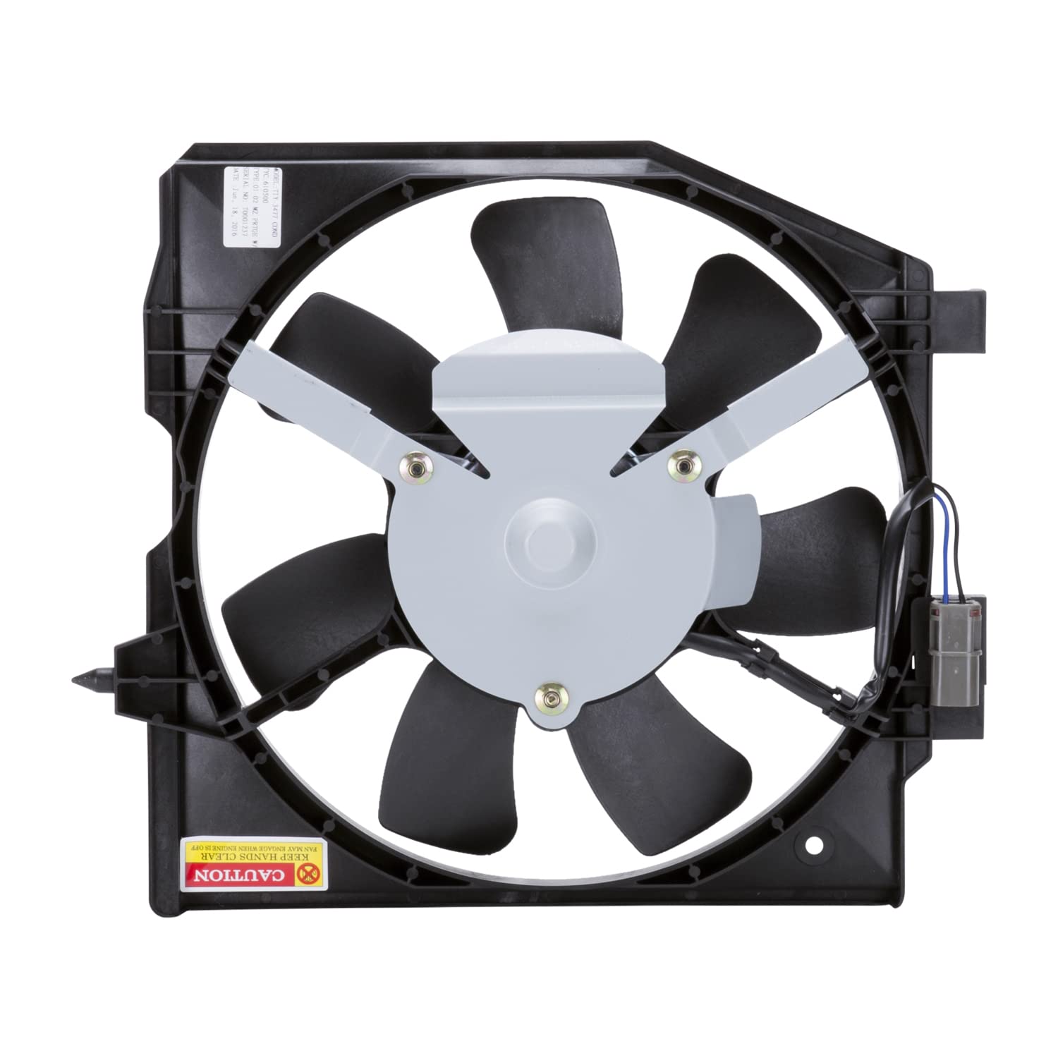 TYC A/C Condenser Fan Assembly 610500 - Replacement Cooling Fan for Car AC System - Perfect for Summer Heat & Vehicle Maintenance