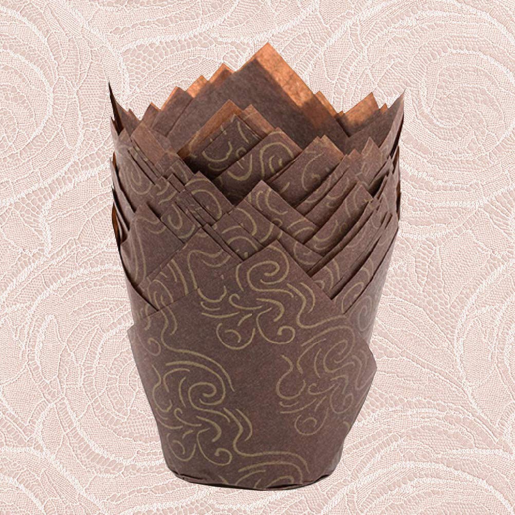 DOITOOL 50PCS Baking Cupcake Liners - Disposable Muffin Wrappers, Mini Paper Cups for Wedding, Party & Home Baking - Perfect for Cupcakes, Muffins, Desserts & DIY Crafts
