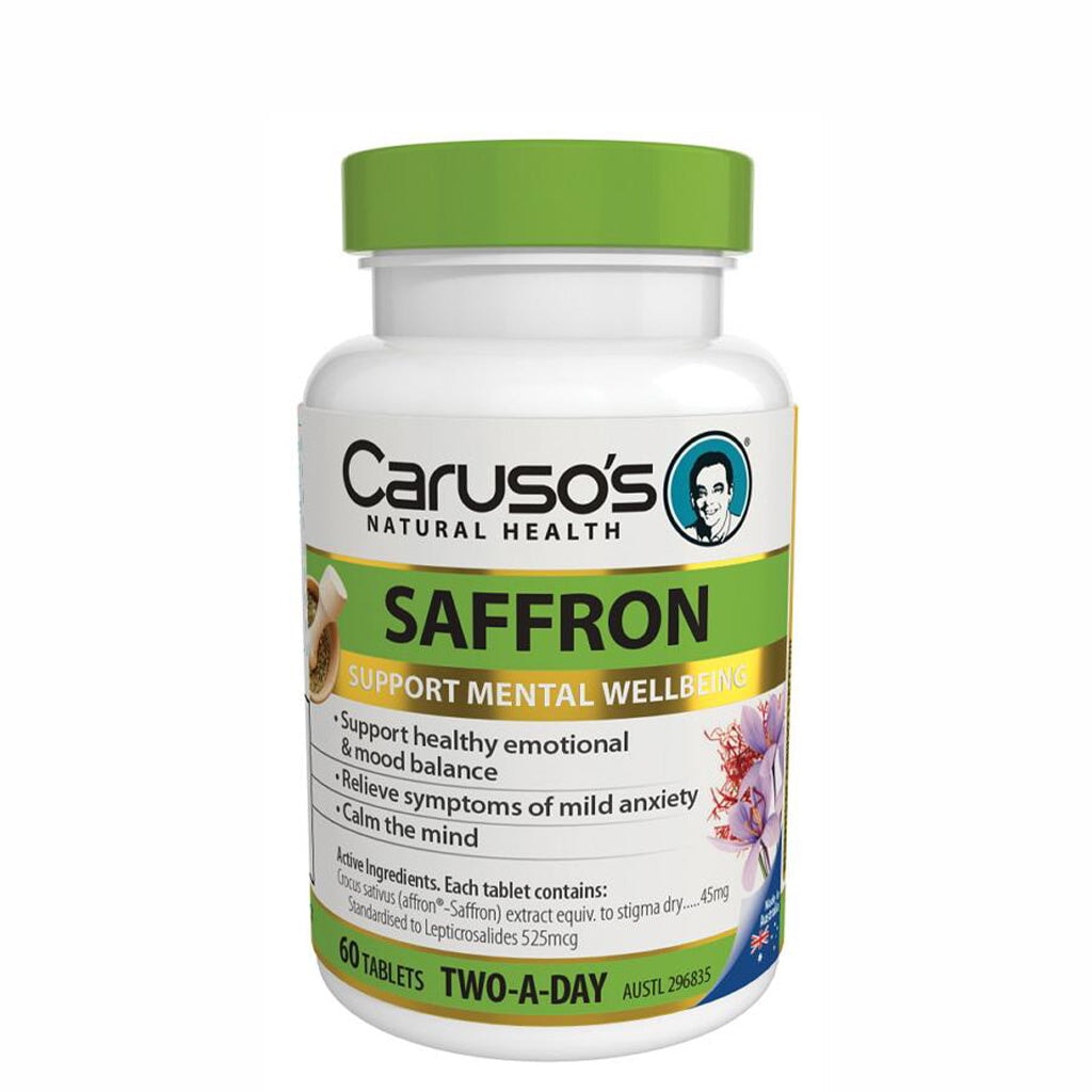 Caruso's Premium Saffron Supplement - Two Capsules Daily for Immune Support & Wellness | Ideal for Cooking, Tea, and Holistic Health Routines