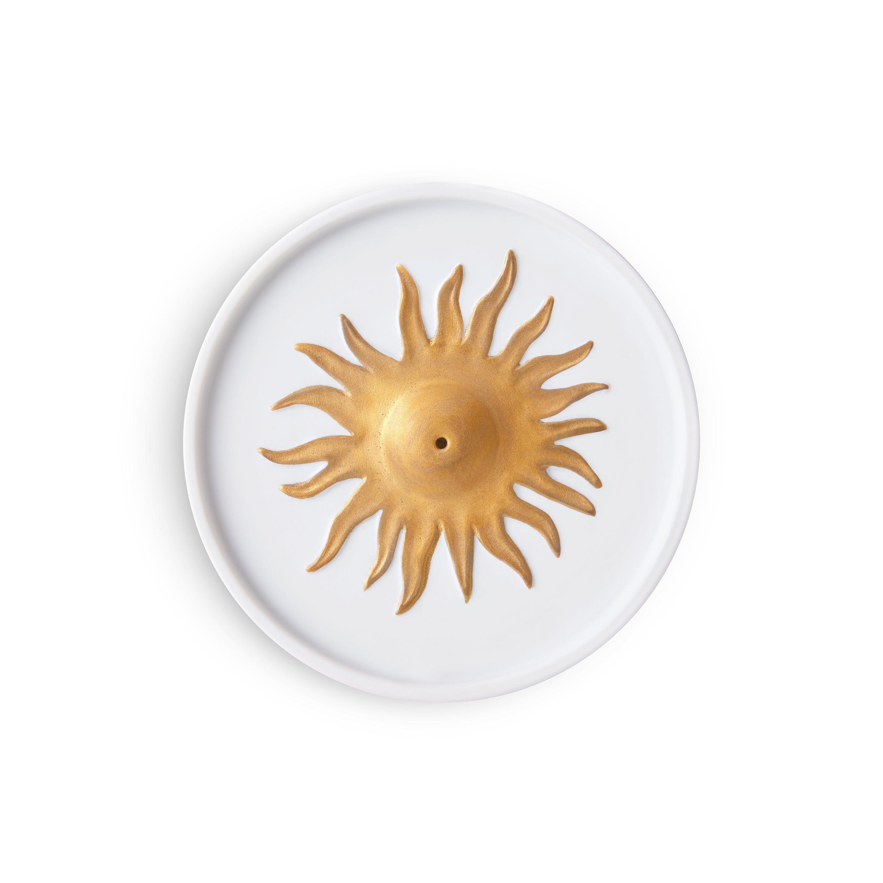 Soleil Elegant Ceramic Incense Holder for Home & Meditation - Perfect for Aromatherapy, Yoga, and Relaxation Spaces