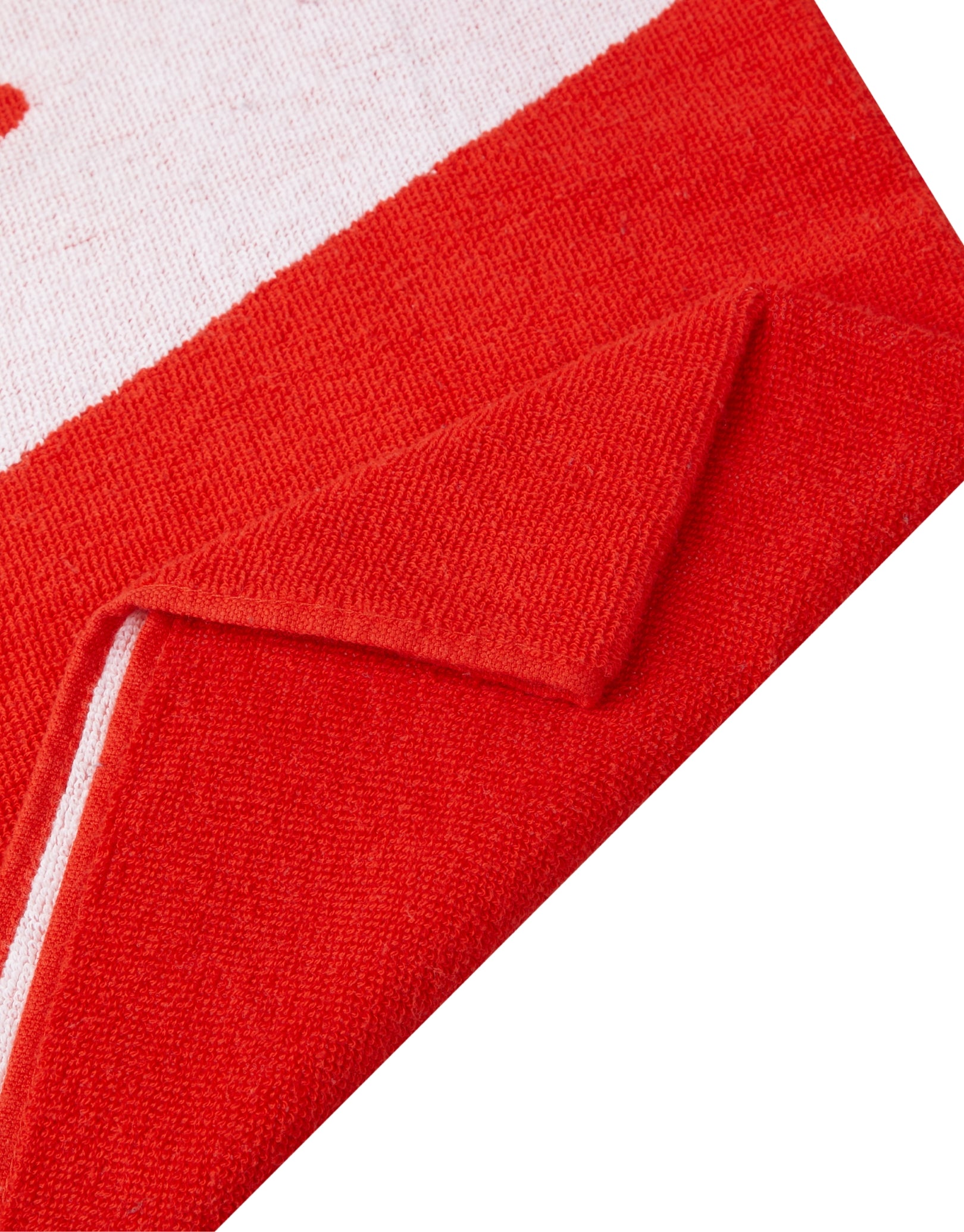 Custom Embroidered Logo Towel - Premium Red & White Cotton Bath Towel for Hotels, Gyms & Spas - Soft & Absorbent for Everyday Use
