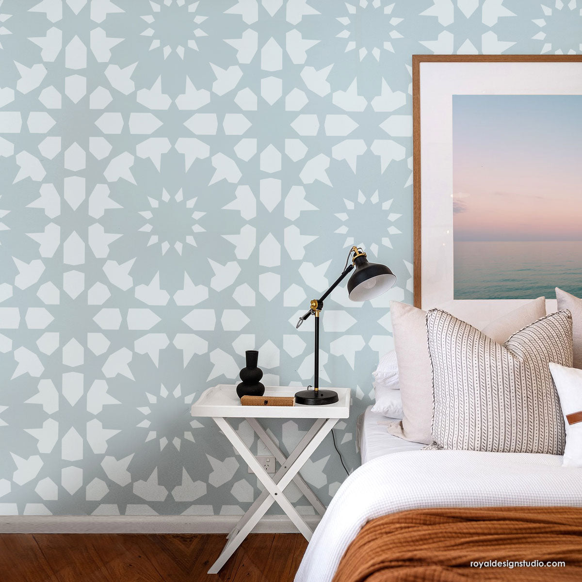 Premium Marhaba Tile Stencil Kit - Reusable DIY Mosaic & Wall Art Template for Home Decor, Bathroom, Kitchen Backsplash - Perfect for Arabic, Moroccan & Geometric Patterns