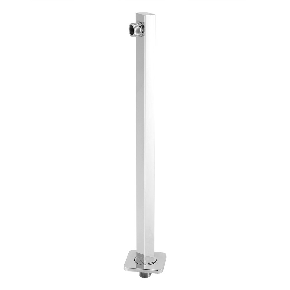 Zerodis 35cm Stainless Steel Shower Arm Extension - Straight Wall Mounted Solid Metal Bathroom Shower Tool for Adjustable Shower Head - Perfect for Bathroom Renovation & Spa-Like Showering Experience