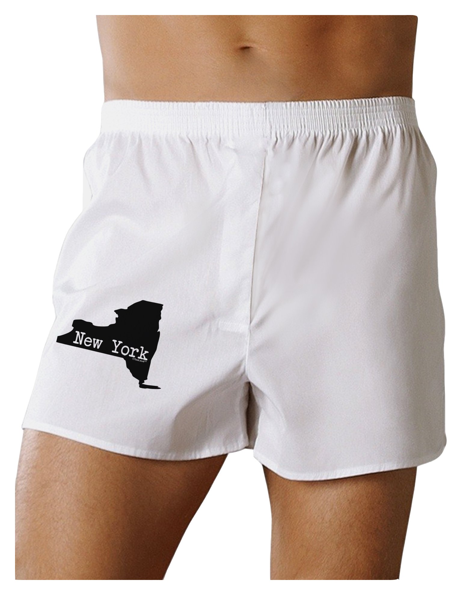 TooLoud New York USA Flag Patriotic Boxer Shorts - Comfortable Cotton Underwear for Men, Perfect for 4th of July, Sports & Everyday Wear
