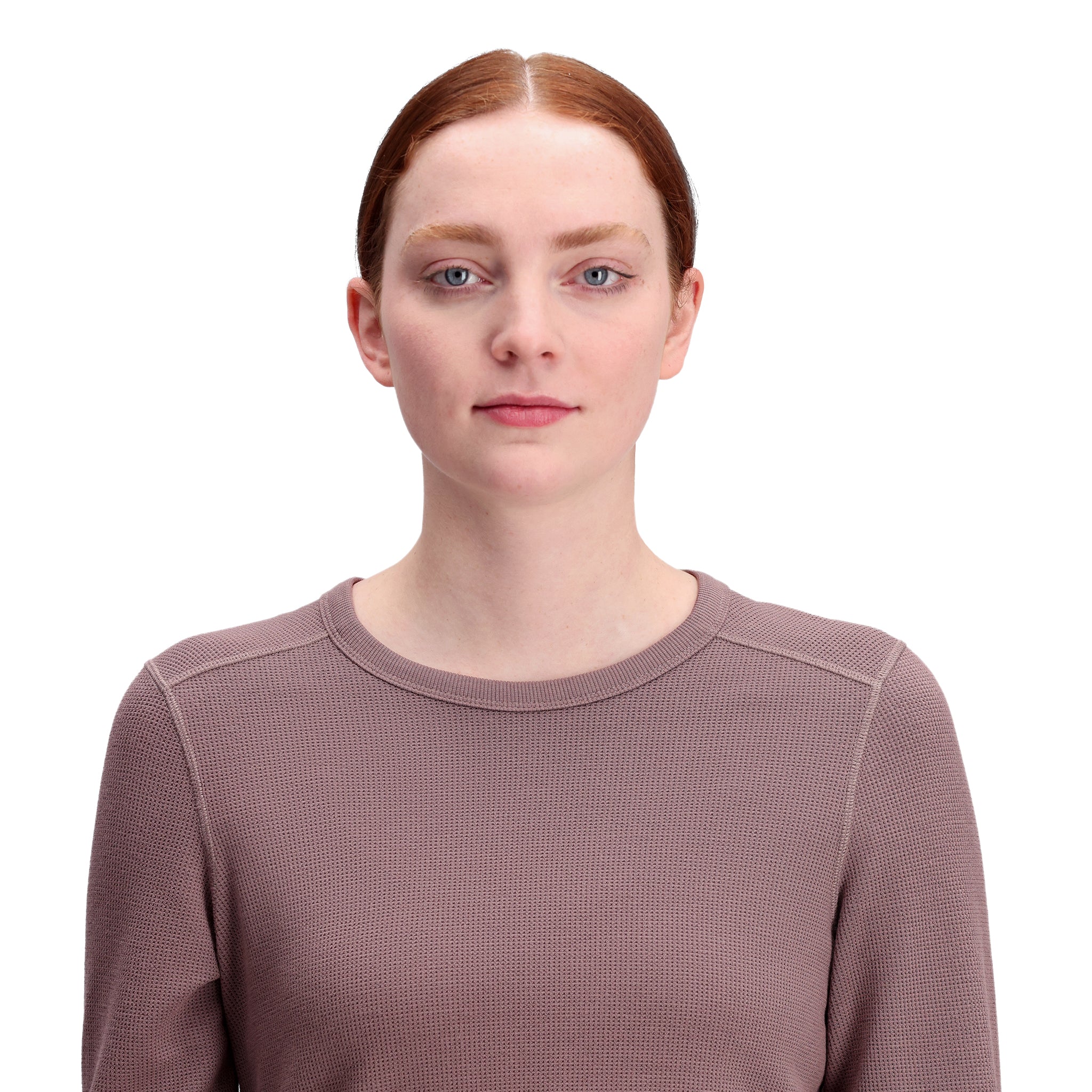 Global Waffle Crew Women's Sweater - Cozy Knit Pullover for Fall & Winter - Perfect for Casual Outfits and Layering