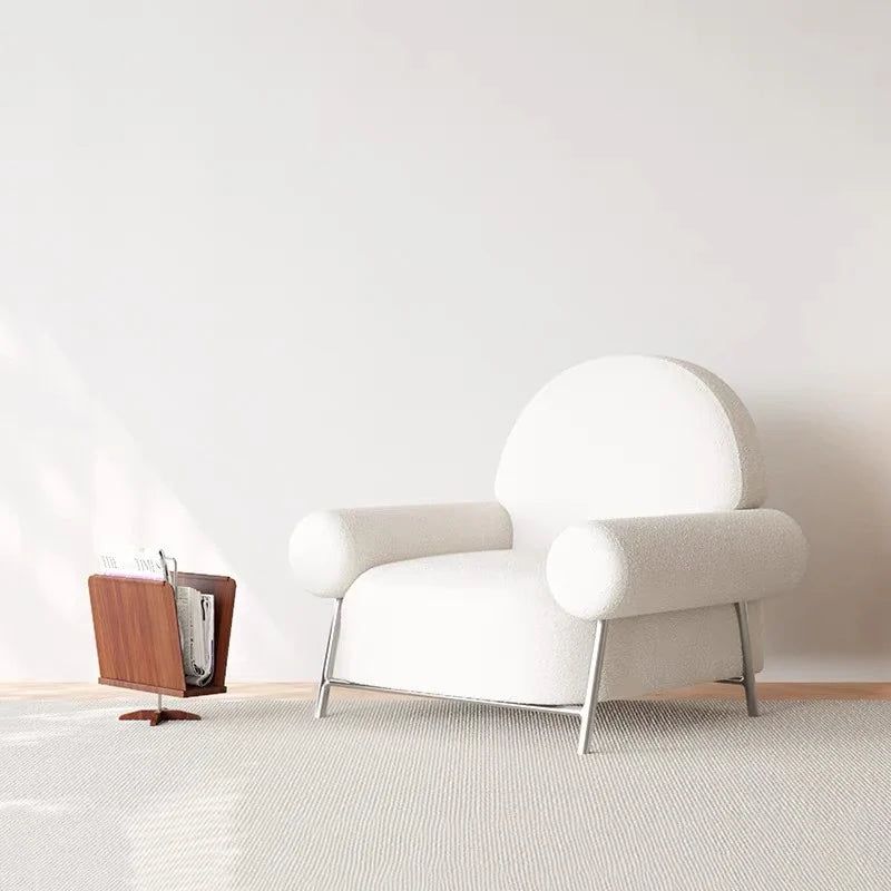 Modern White Poltronas Living Room Chair - Stylish & Comfortable Accent Seating for Home, Office, or Lounge Decor