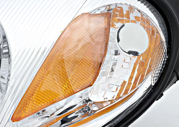 Chrysler PT Cruiser Replacement Headlights Set - Halogen Left & Right Headlamps for 2001-2005 Models | Perfect for Night Driving & Auto Restoration Projects