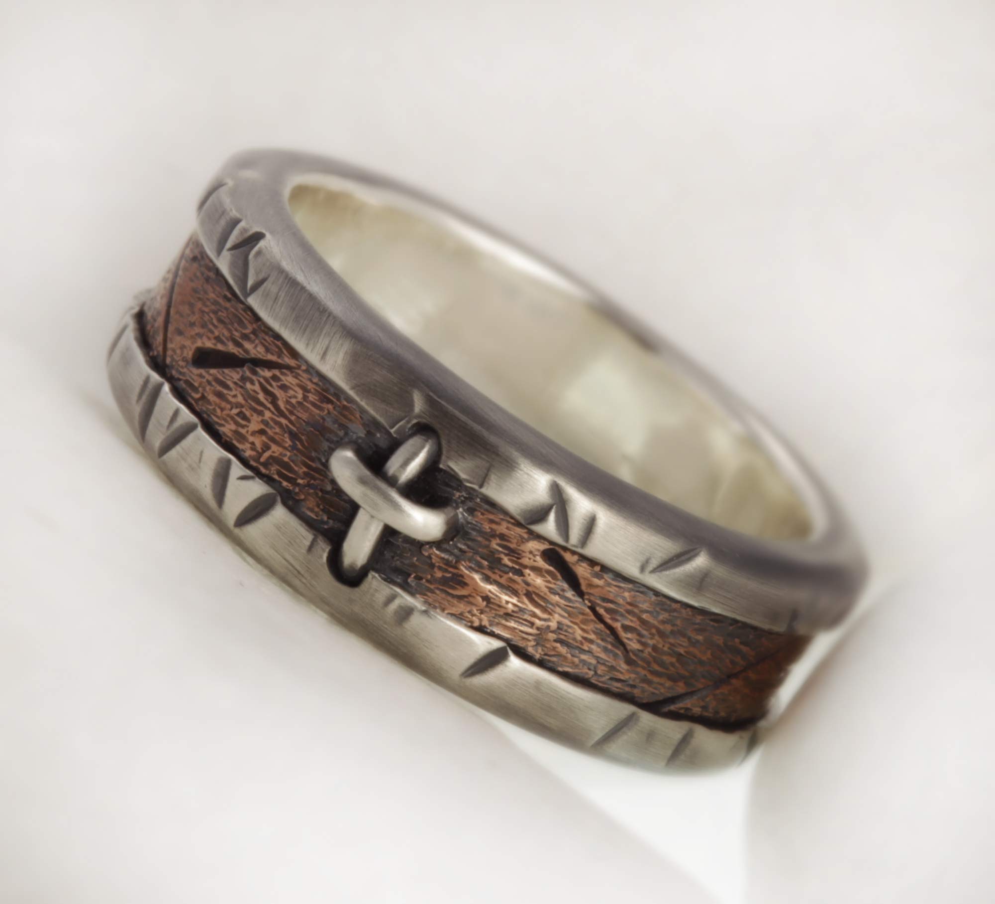 Sterling Silver Cross Ring for Men - Handmade Christian Jewelry, Baptism Gift for Him - RS-1256 | Perfect for Church, Weddings & Special Occasions