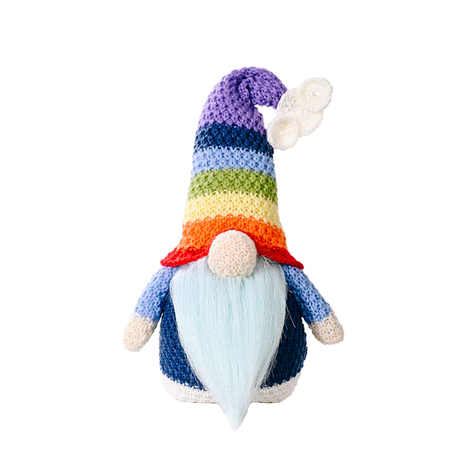 Colorful Rainbow Gnome Decor - Christmas Home & Garden Ornament