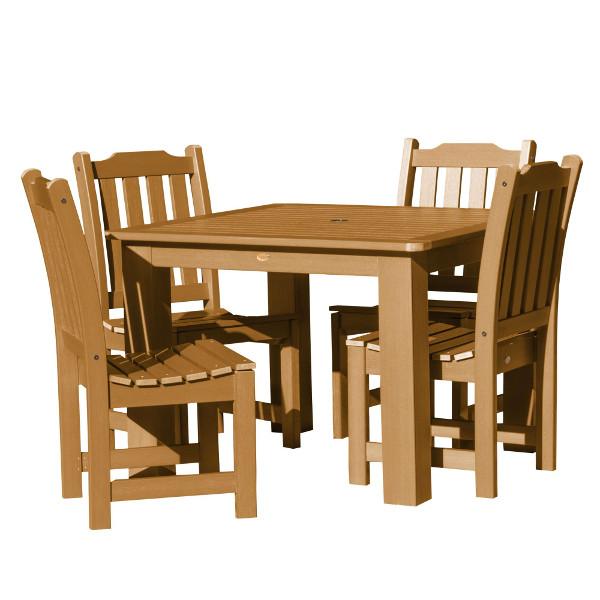 Lehigh 5-Piece Square Patio Dining Set - Outdoor Furniture for Garden, Backyard, and Poolside Relaxation