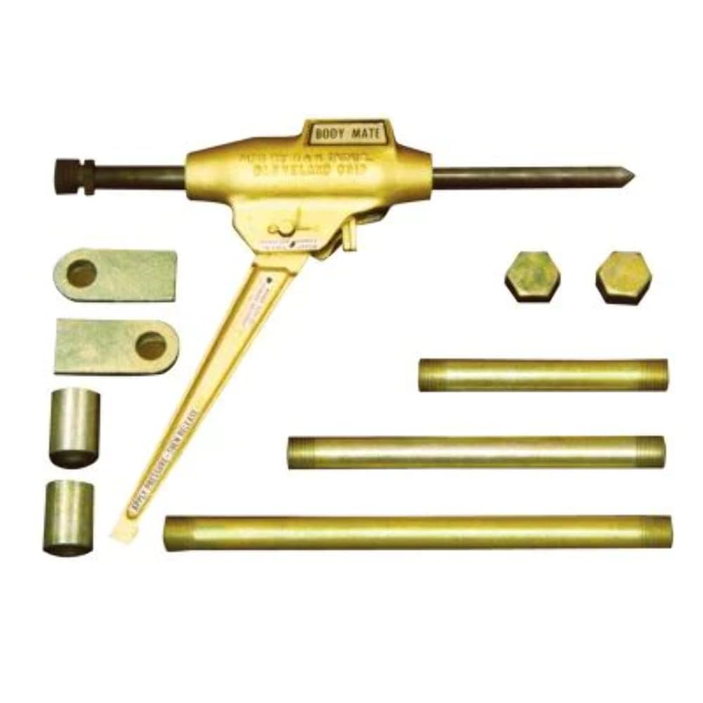 KEYSCO ALC ALC77003 Heavy Duty Push-Pull Body Mate Jack Set - 11 Piece Auto Body Repair Tool Kit for Professional Mechanics & DIY Car Restoration | Perfect for Frame Straightening, Panel Alignment & Collision Repair