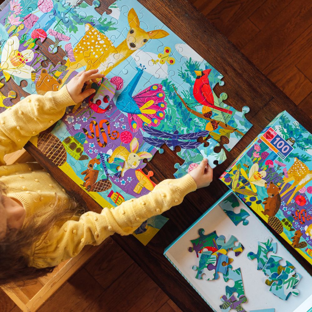 eeBoo Life On Earth 100-Piece Educational Puzzle for Kids | Fun Learning Activity for Children Ages 4-8 | Perfect for Family Game Night & Classroom Activities
