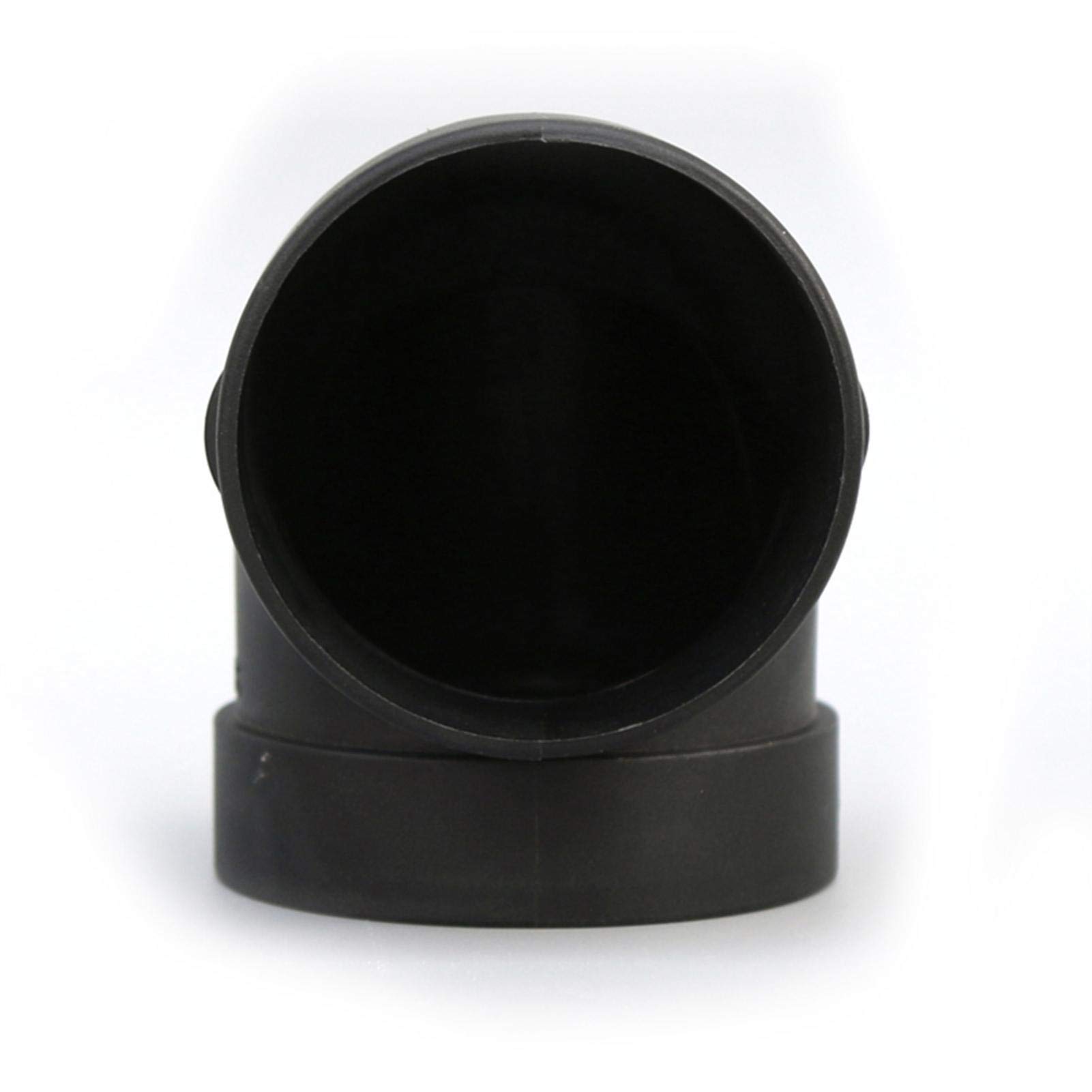 75mm Car Heater Warm Air Ducting Pipe Elbow Outlet Connector - Black Plastic Air Parking Heater Accessory for Webasto & Eberspacher (2-Pack) - Perfect for RV, Truck & Van Heating Systems in Cold Weather