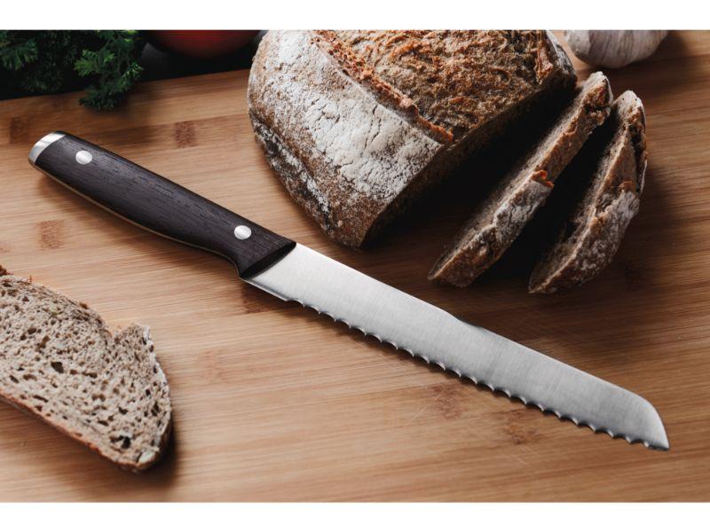 BergHOFF Ron Acapu 8-Inch Professional Bread Knife - Sharp Stainless Steel Blade for Slicing Bread, Cakes & Pastries - Perfect for Bakeries, Kitchens & Home Use