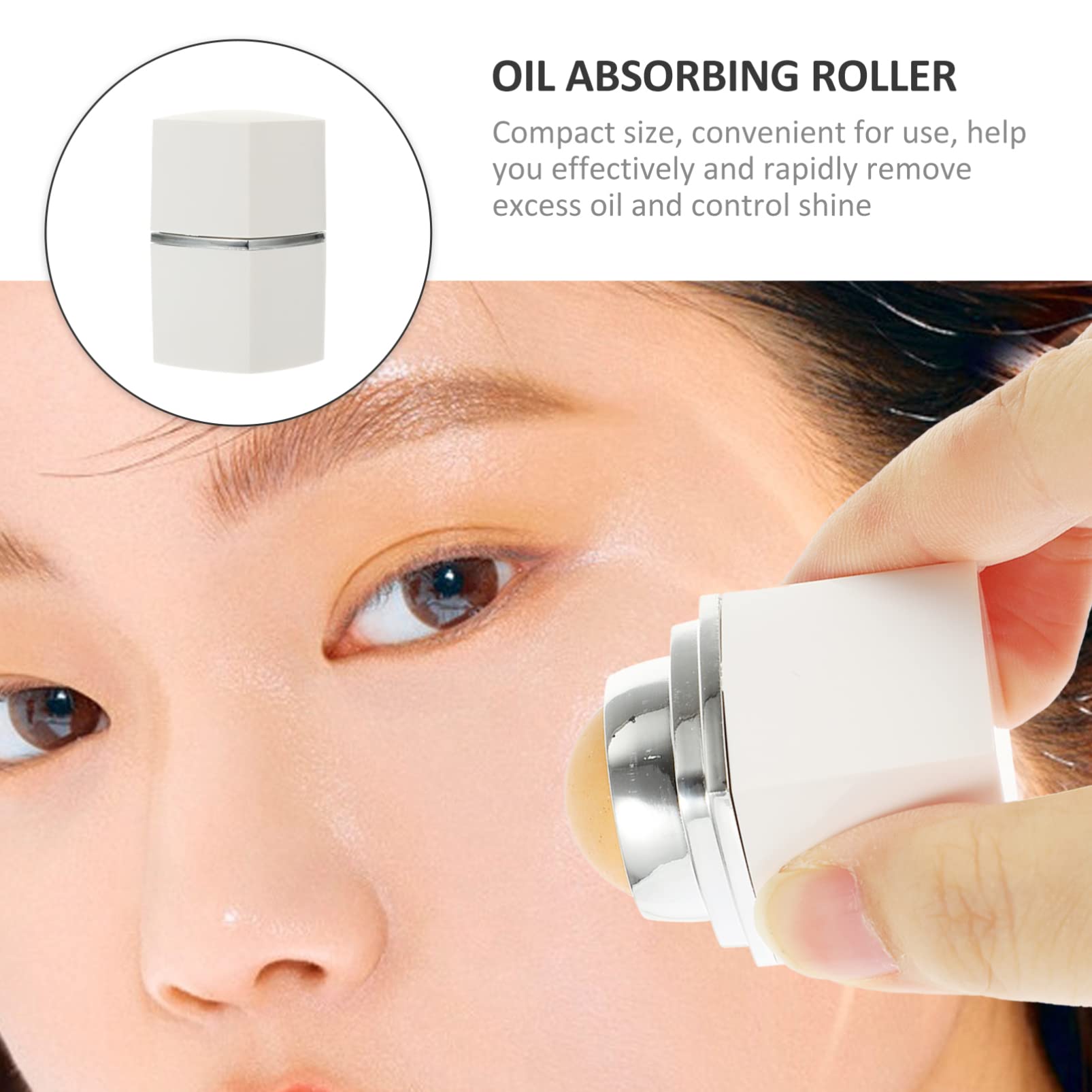 Beaupretty Volcanic Stone Roller - Oil Absorbing Face Tool for Skincare & Cleansing