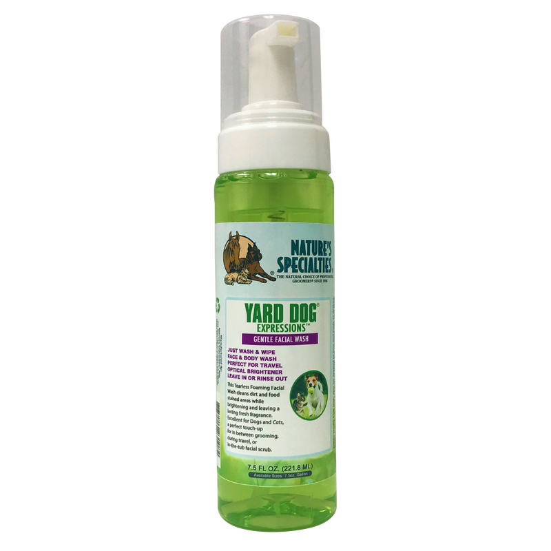 Nature's Specialties Yard Dog Expressions Facial Wash for Dogs - Gentle Cleansing & Moisturizing Pet Shampoo - Perfect for Bath Time & Grooming
