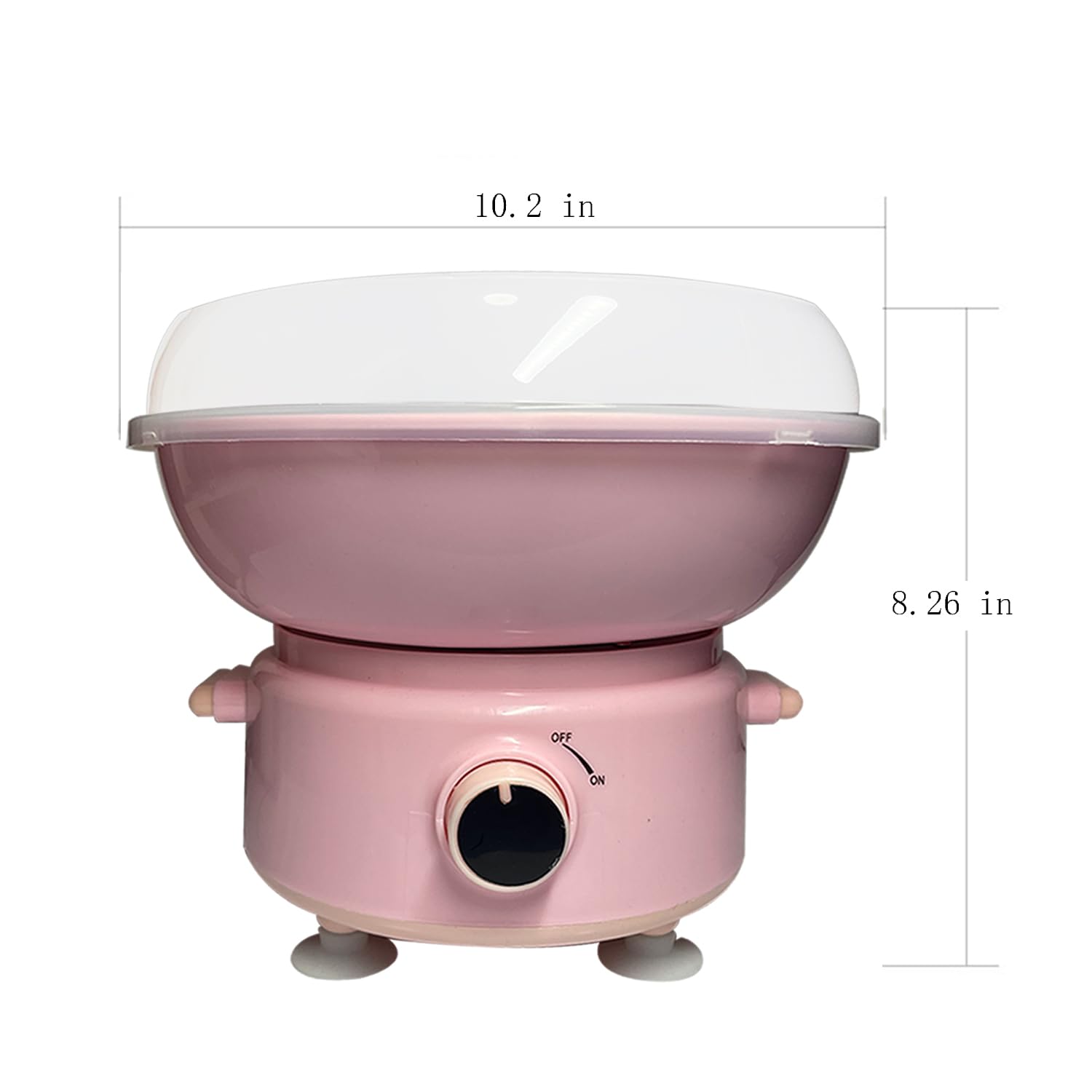 AngelReally Mini Cotton Candy Maker Machine for Kids - Pink Portable Home Candy Floss Maker with 20 Sticks & Sugar Scoop - Perfect for Birthday Parties, Christmas Gifts & Family Gatherings