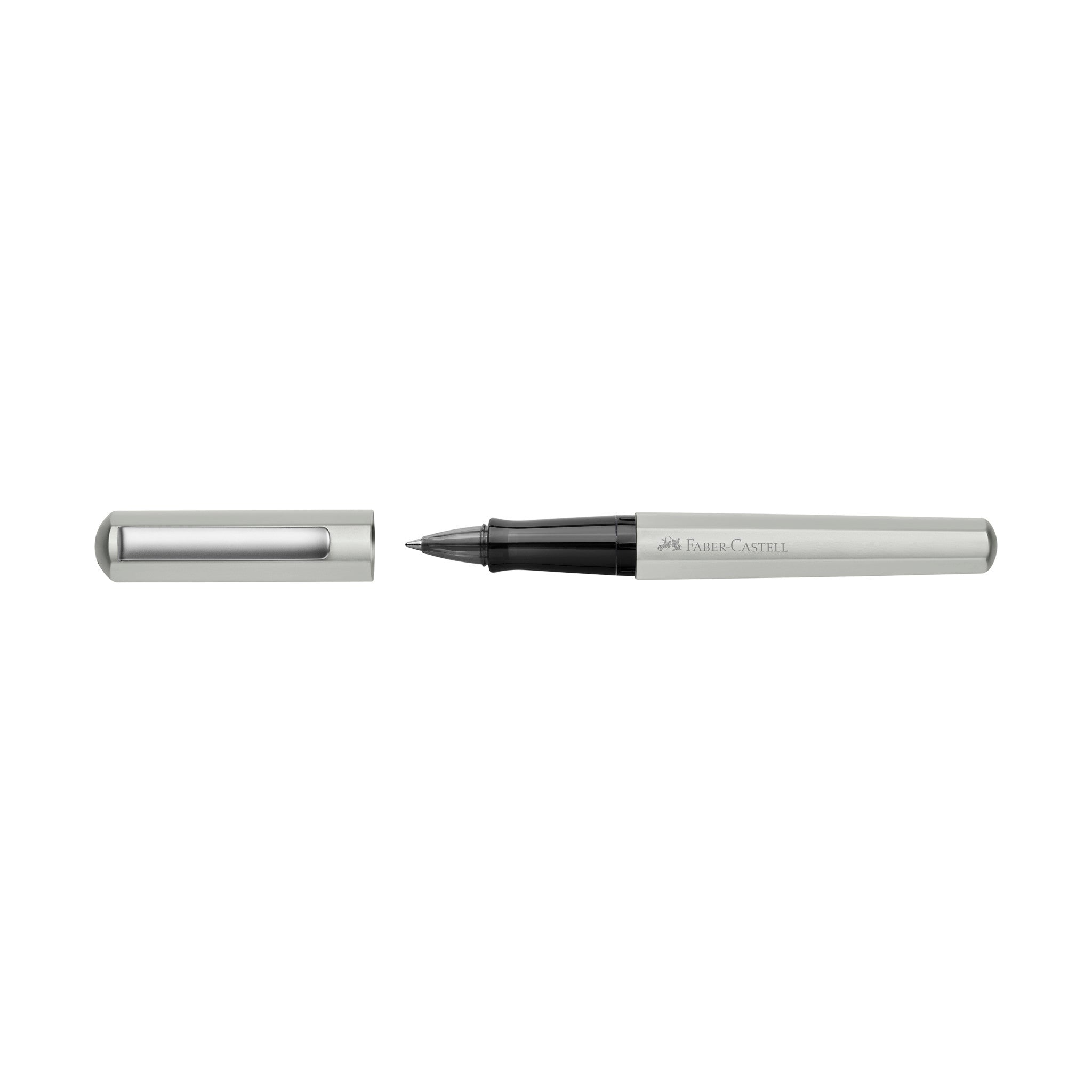 HEXO Rollerball Pen in Matte Silver - Premium Writing Instrument for Smooth Writing - Perfect for Office, School & Gifts