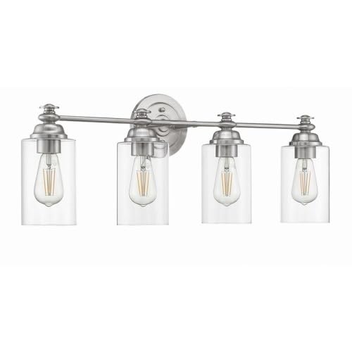 Brushed Polished Nickel-clear Glass