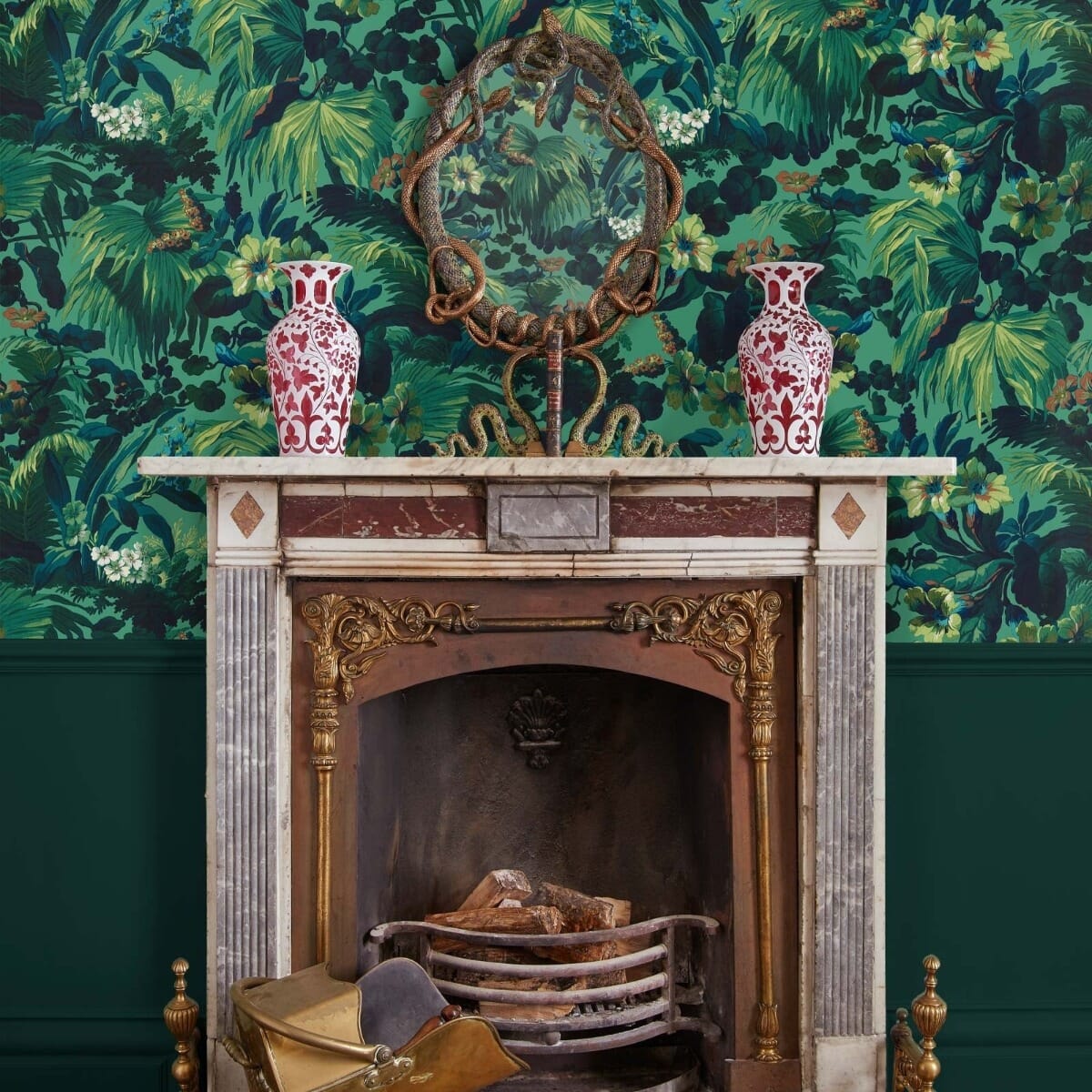 LIMERENCE Premium Peel and Stick Wallpaper - Malachite Green Marble Pattern - Self-Adhesive Removable Wallpaper for Bedroom, Living Room, and Office Decor