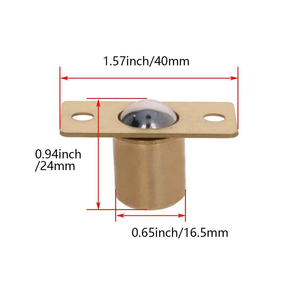 MroMax 10Pcs Brass Ball Catch 0.65