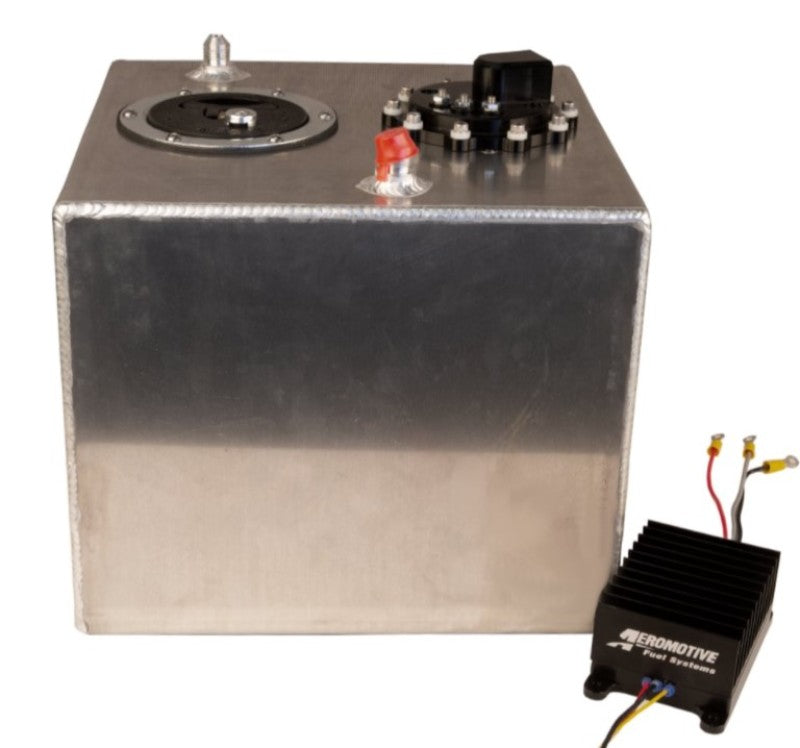 Aeromotive Fuel Cell TVS 6 Gallon 90 Degree Outlet Brushless Spur 10.0 - High Performance Fuel System for Racing, Off-Road & Custom Car Builds
