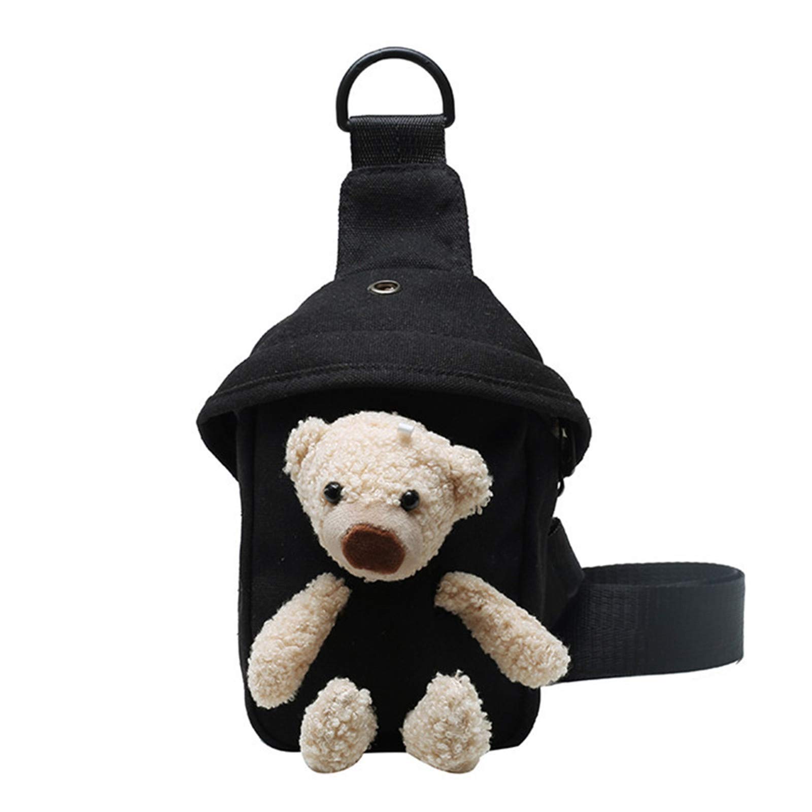Adorable Cartoon Bear Crossbody Bag for Women - Stylish Waist Pack & Messenger Purse - Perfect for Travel, Shopping, and Daily Use