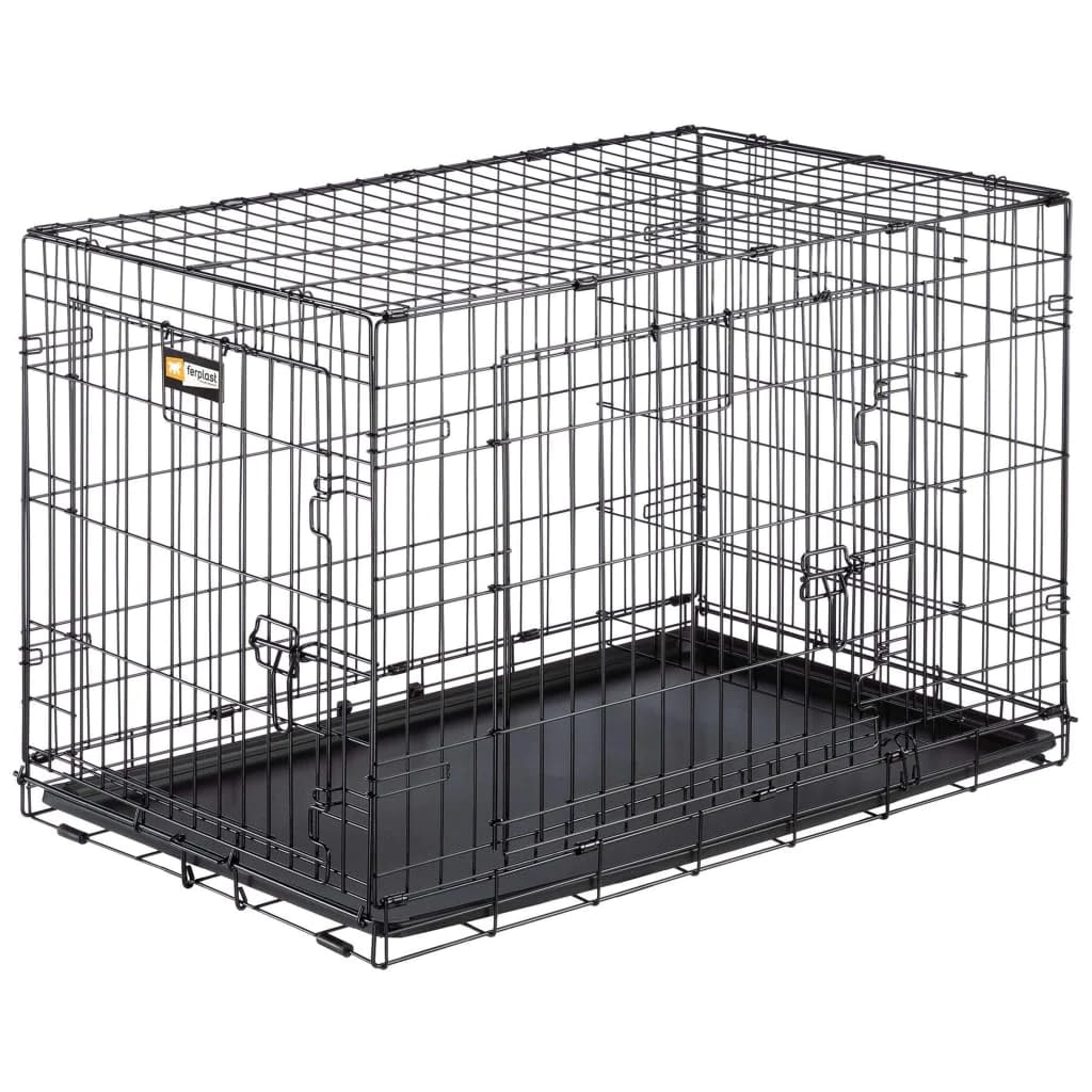 DOG-INN Dog Bed 90 - Black, Comfortable & Durable Pet Bed for Medium to Large Dogs - Perfect for Home, Crate, or Travel Use