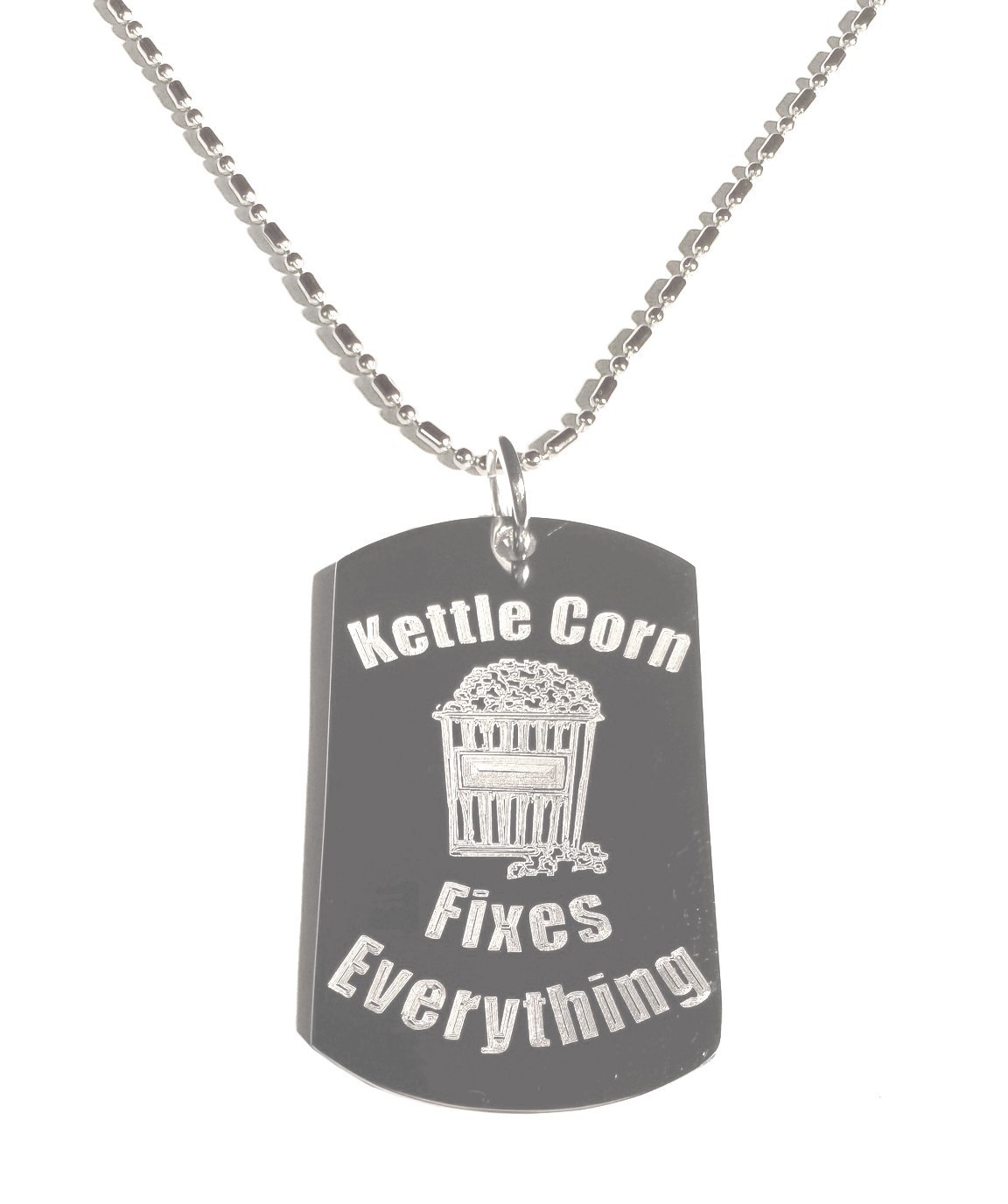 Shark Kettle Corn Hat & Military Dog Tag Necklace with Luggage Chain - Stylish Accessories for Outdoor Adventures, Travel, and Casual Wear