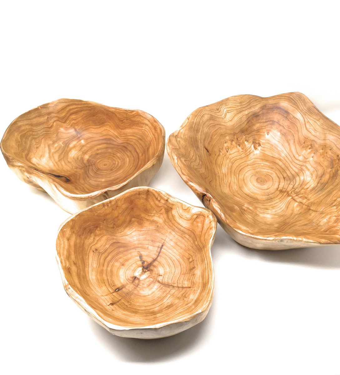 Handmade Natural Root Wood Bowl - 8