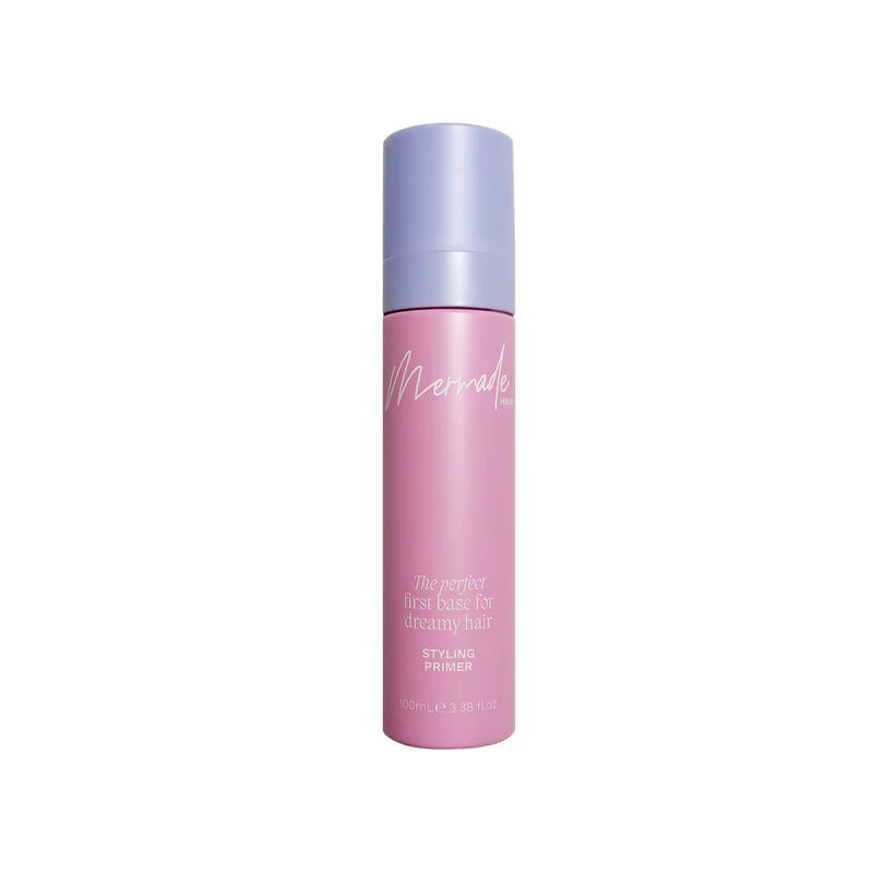 Mermade Hair Styling Primer 100ml - Heat Protectant & Frizz Control for Smooth, Shiny Hair - Perfect for Daily Styling & Salon-Quality Results at Home