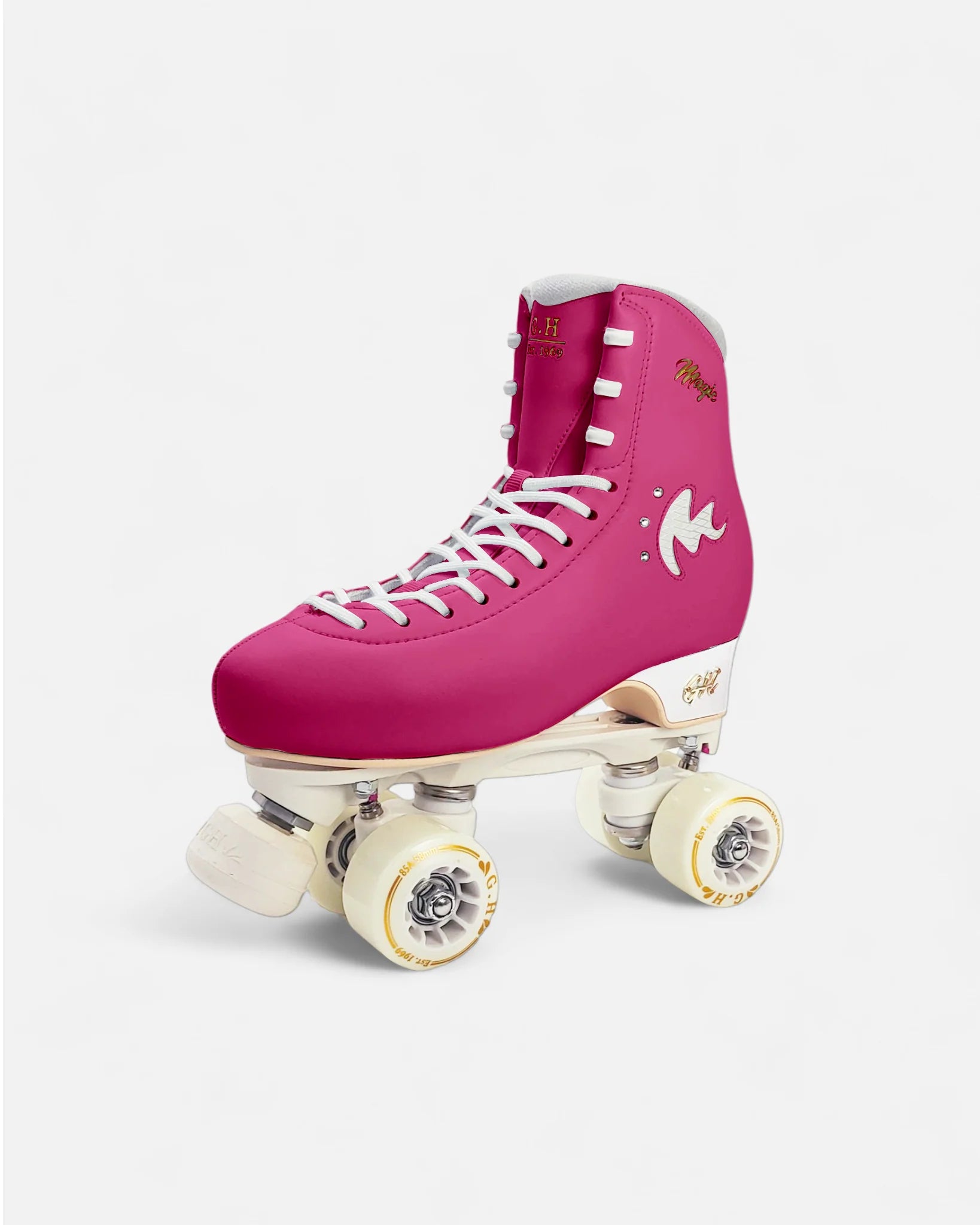 GH Magic Quad Roller Skates for Women & Men - Adjustable Outdoor/Indoor Rollerblades with Light Up Wheels - Perfect for Fitness, Rink Skating & Street Roller Derby
