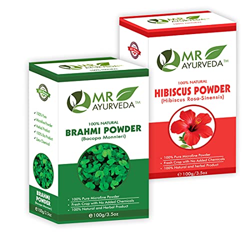 Hibiscus Powder + Brahmi Powder