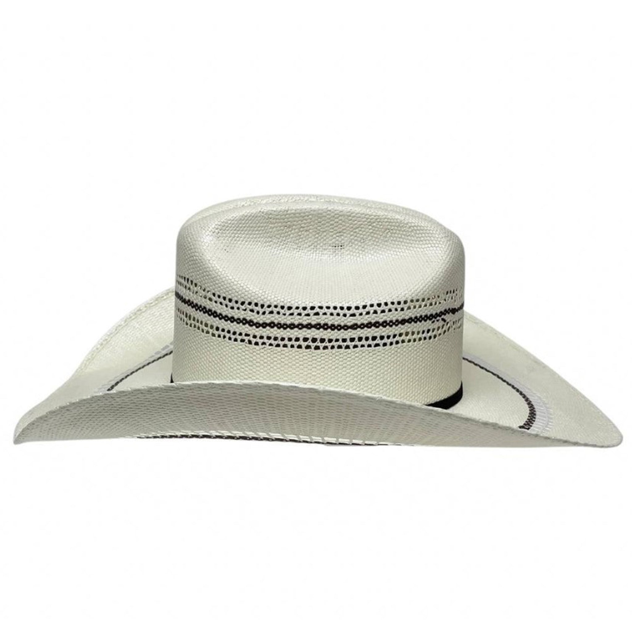 American Hat Co. Bicolor Ponderosa Straw Hat for Women & Men - Western Style Sun Hat for Outdoor, Beach, and Summer Activities