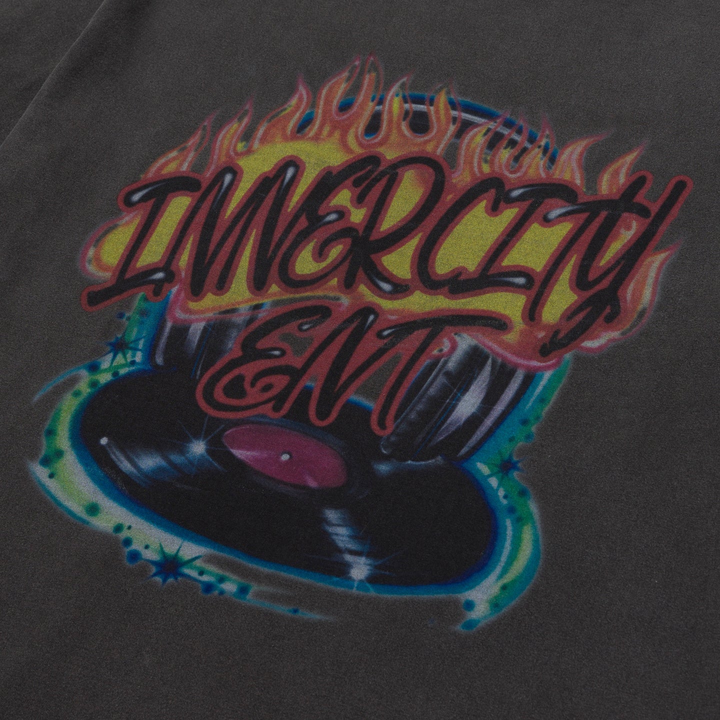 Honor The Gift Vinyl Airbrush Graphic T-Shirt - Black | Streetwear Fashion for Men & Women | Perfect for Casual Wear & Urban Outfits