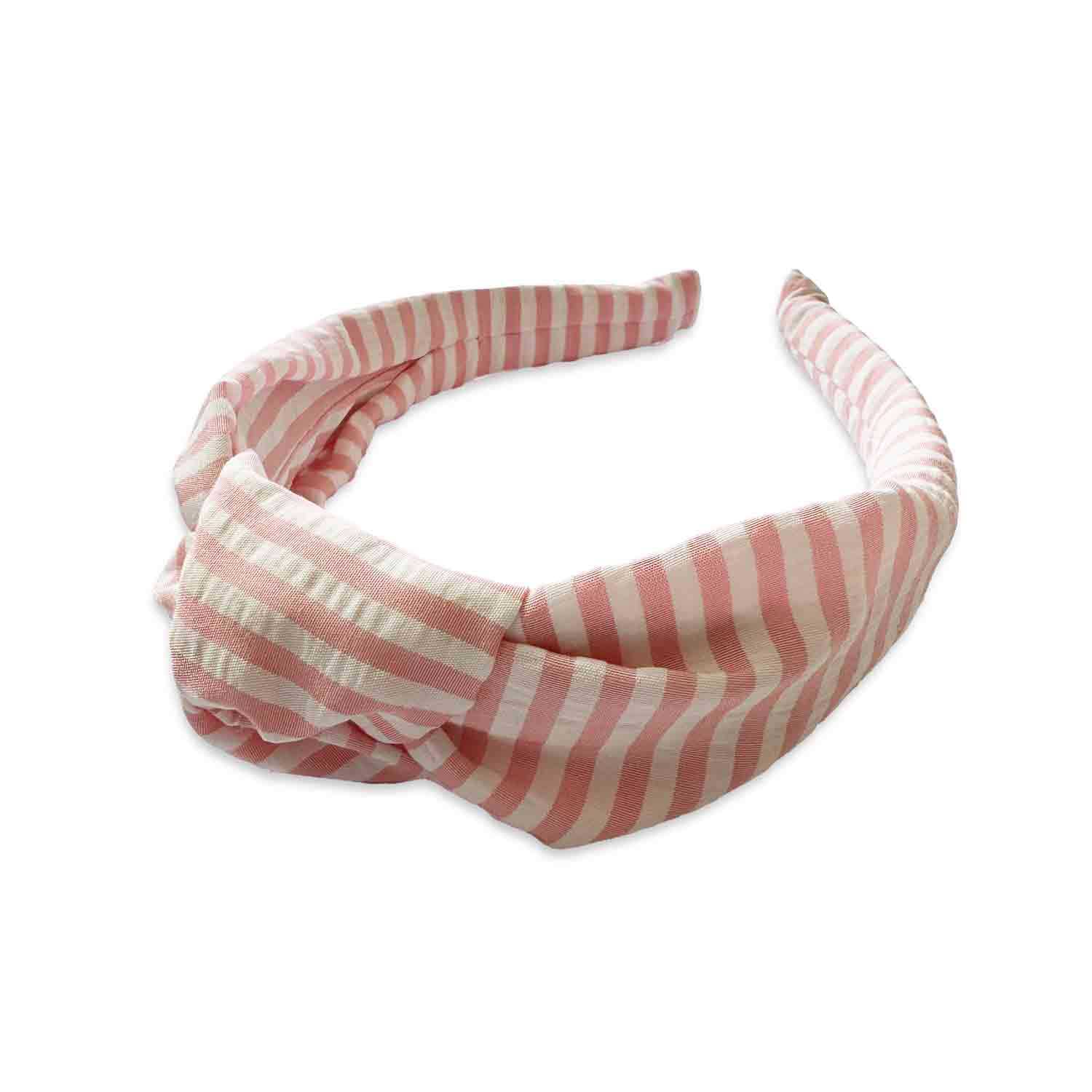 Palm Stripe Knot Headband for Women - Soft Baby Pink Hair Accessory | Perfect for Yoga, Workouts, and Everyday Style