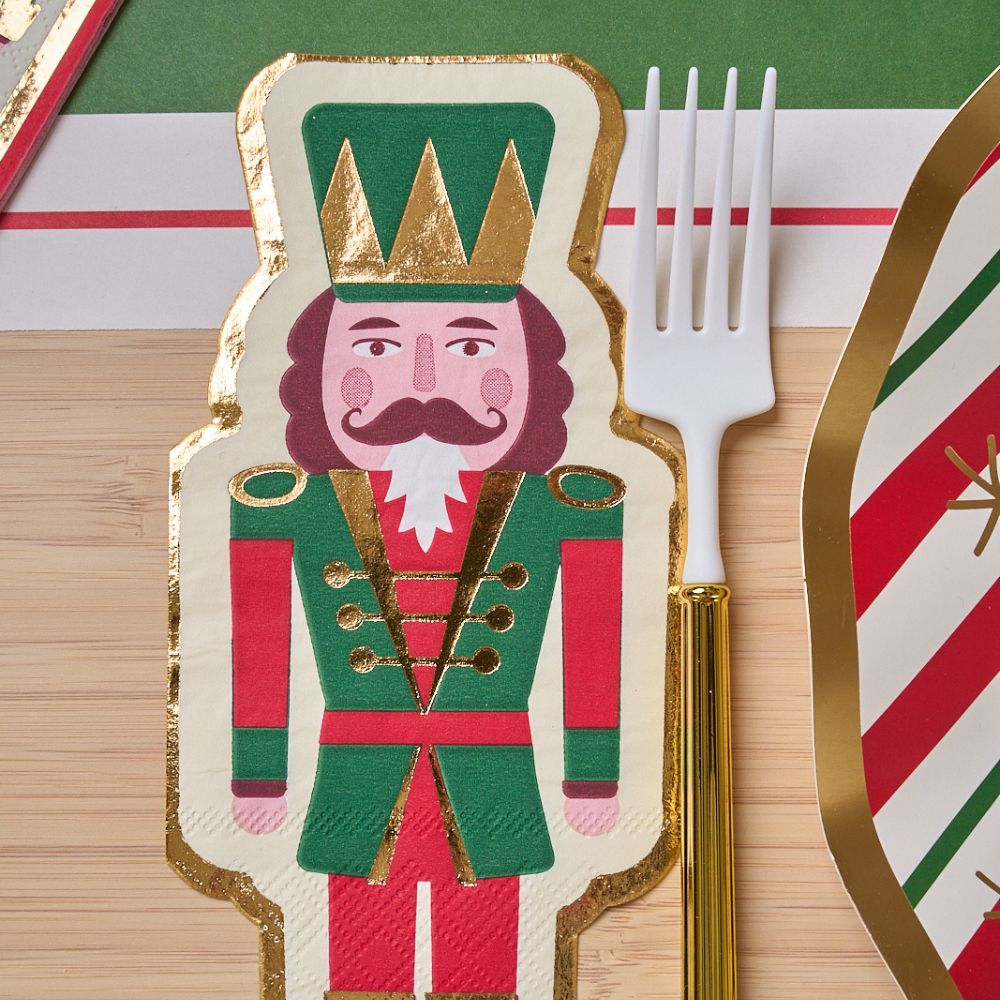 Premium Nutcracker Christmas Table Decor Set - Holiday Dinner Party Centerpiece for Festive Season